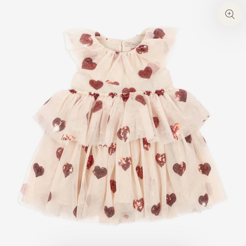 Konges Slojd Tulle Hearts Fairy Party Dress - size 2T (retail $135)